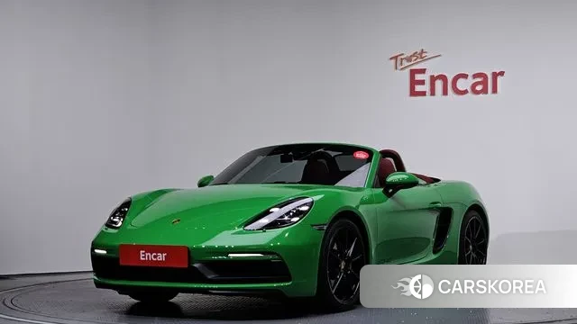 Porsche 718 Boxster 2023 Зеленый из Кореи