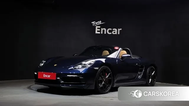 Porsche 718 Boxster 2019 Синий из Кореи