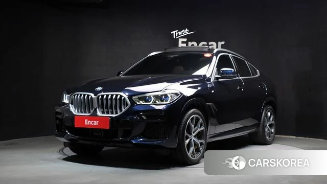 BMW X6 (G06) 2023 Черный из Кореи