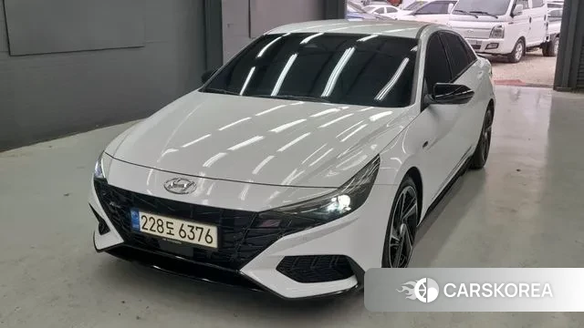 Hyundai Avante (CN7) 2021 Белый из Кореи