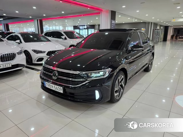 Volkswagen 7th Generation of Jetta 2022 Черный из Кореи