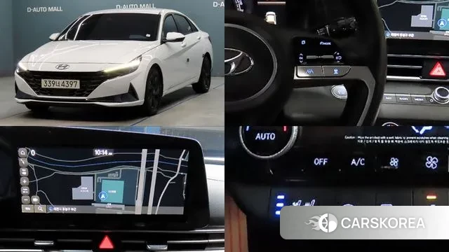 Hyundai Avante Hybrid (CN7) 2020 Белый из Кореи