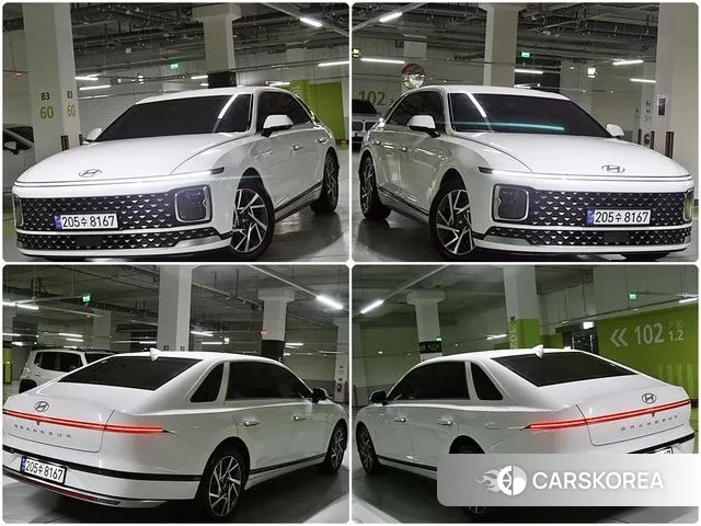 Hyundai Grandeur (GN7) 2023 Белый из Кореи