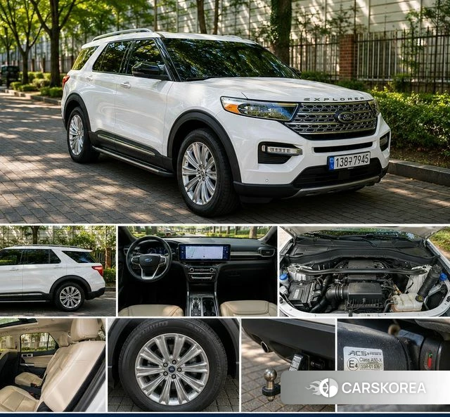Ford Explorer 6th Generation 2020 Белый из Кореи
