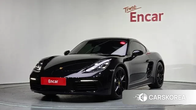 Porsche 718 Cayman 2019 Черный из Кореи