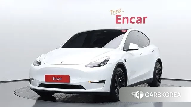 Tesla Model Y 2021 Белый из Кореи
