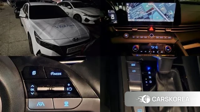 Hyundai Avante Hybrid (CN7) 2022 Белый из Кореи