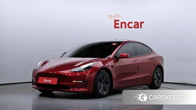 Tesla Model 3 2021 Красный из Кореи