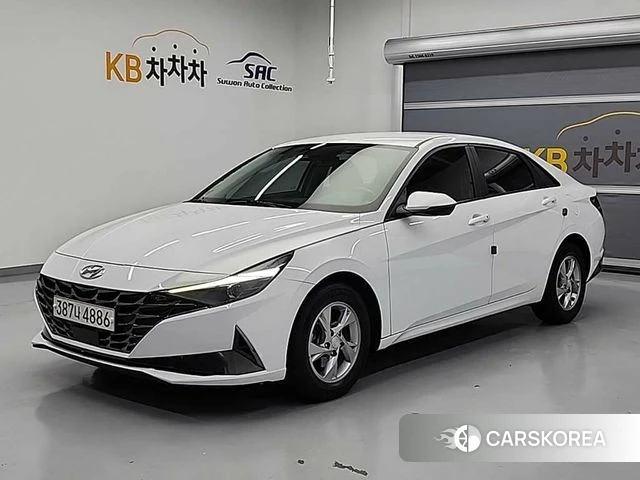Hyundai Avante (CN7) 2021 Белый из Кореи