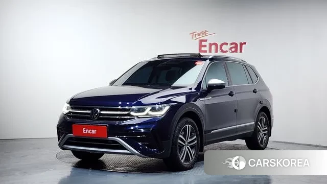 Volkswagen Tiguan Allspace 2023 Синий из Кореи