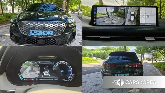 Genesis Electrified GV70 2022 Синий нефрит из Кореи