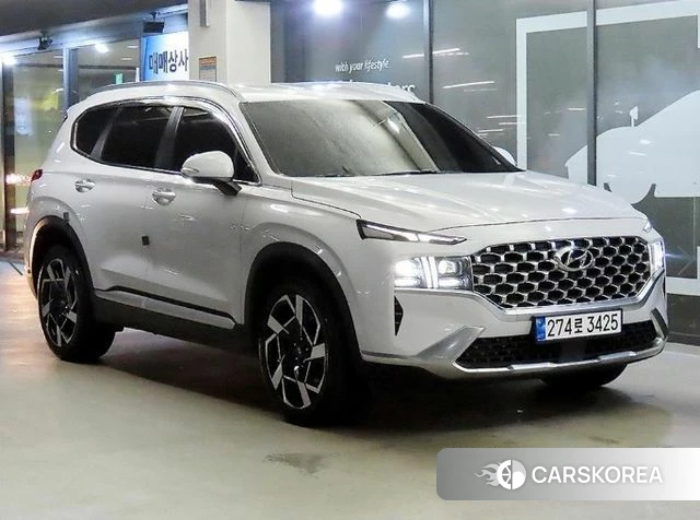 Hyundai The New Santa Fe 2020 Серебристо-серый из Кореи