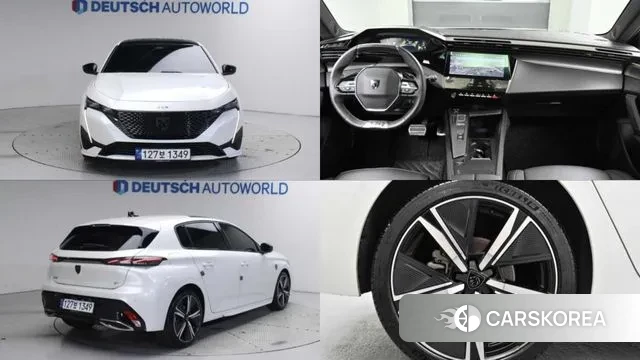 Peugeot 308 Third generation 2023 Белый из Кореи