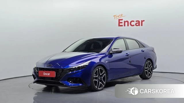 Hyundai Avante (CN7) 2021 Синий из Кореи
