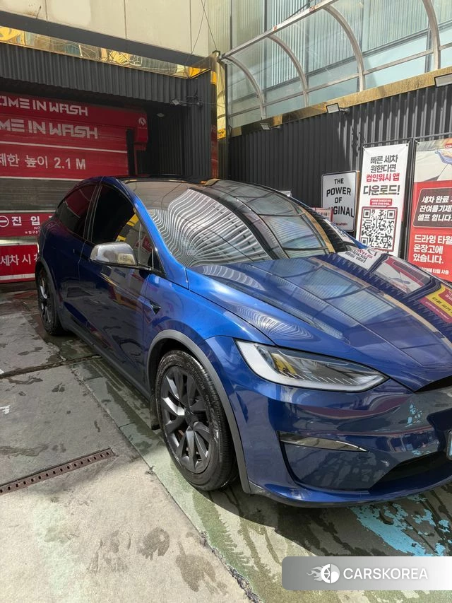 Tesla Model X 2023 Синий из Кореи