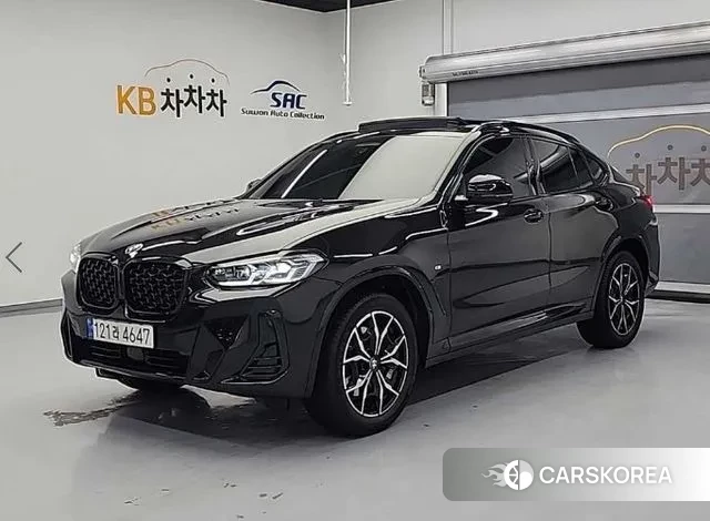 BMW X4 (G02) 2023 Черный из Кореи
