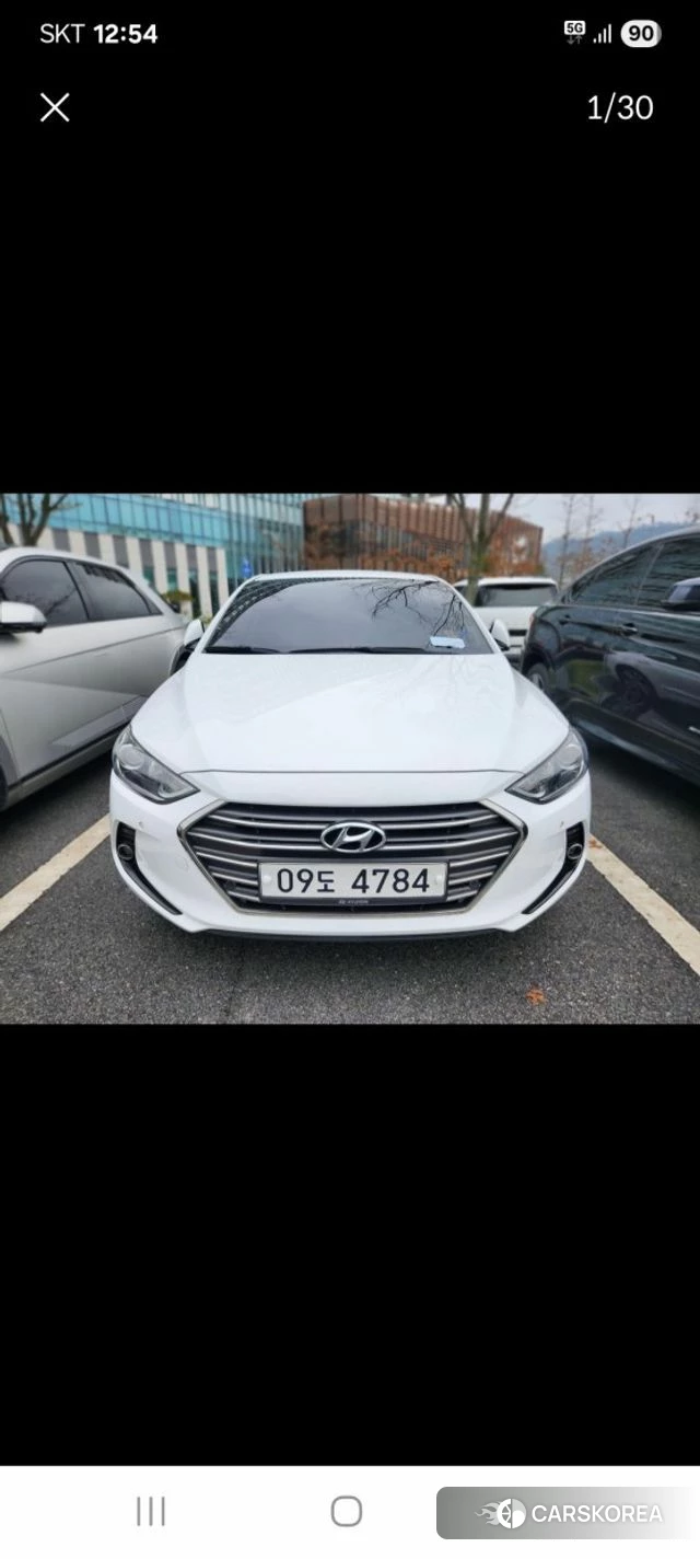 Hyundai Avante AD 2018 Белый из Кореи