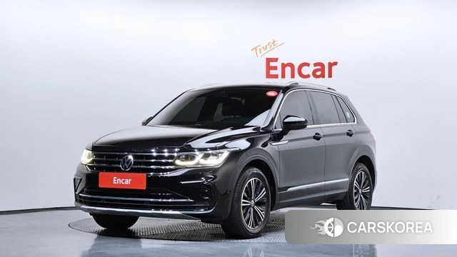 Volkswagen Tiguan second Generation 2022 Черный из Кореи