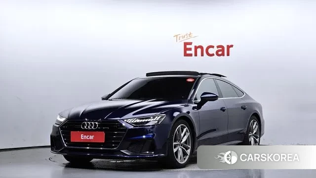 Audi A7 (4K) 2021 Синий из Кореи