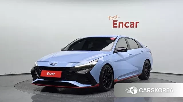 Hyundai Avante (CN7) 2021 Небесно-голубой из Кореи