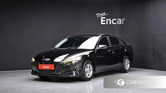 Hyundai Avante (CN7) 2021 Черный из Кореи