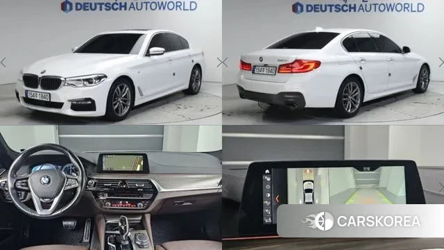 BMW 5 Series (G30) 2018 Белый из Кореи