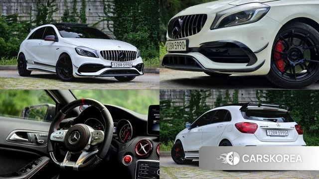 Mercedes-Benz A-Class W176 2018 Белый из Кореи