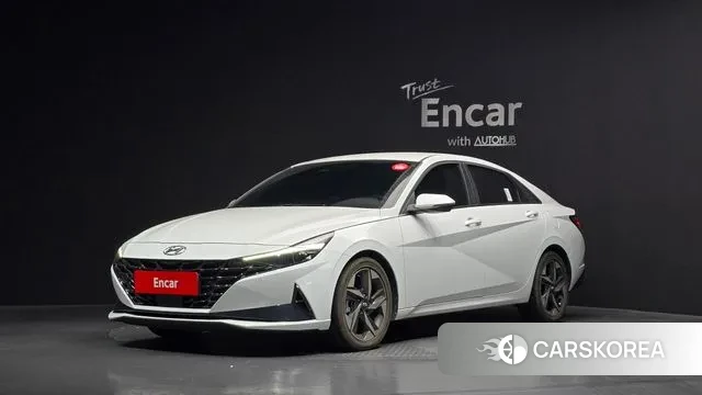 Hyundai Avante (CN7) 2022 Белый из Кореи