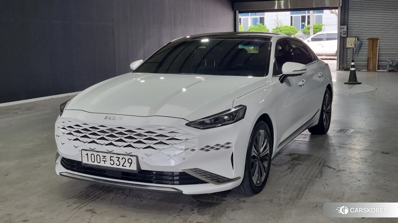 Kia K8 Hybrid 2021 Белый из Кореи