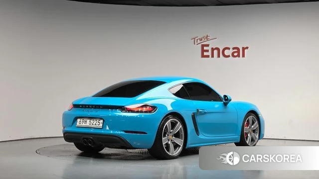 Porsche 718 Cayman 2018 Синий из Кореи