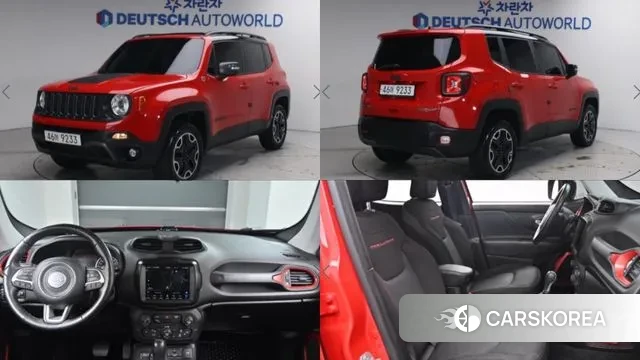 Jeep Renegade 2018 Красный из Кореи