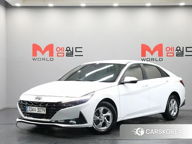Hyundai Avante (CN7) 2021 Белый из Кореи