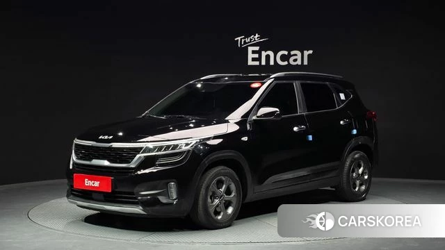 Kia Seltos 2022 Черный из Кореи
