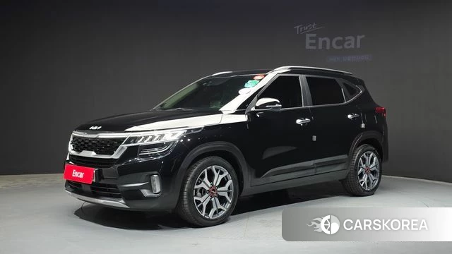 Kia Seltos 2022 Черный из Кореи