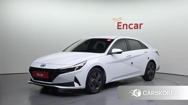 Hyundai Avante Hybrid (CN7) 2022 Белый из Кореи
