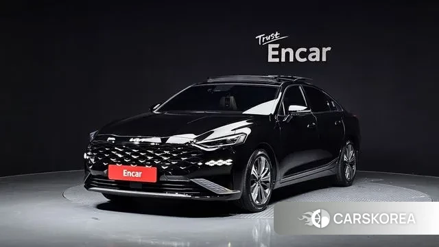 Kia K8 Hybrid 2021 Черный из Кореи