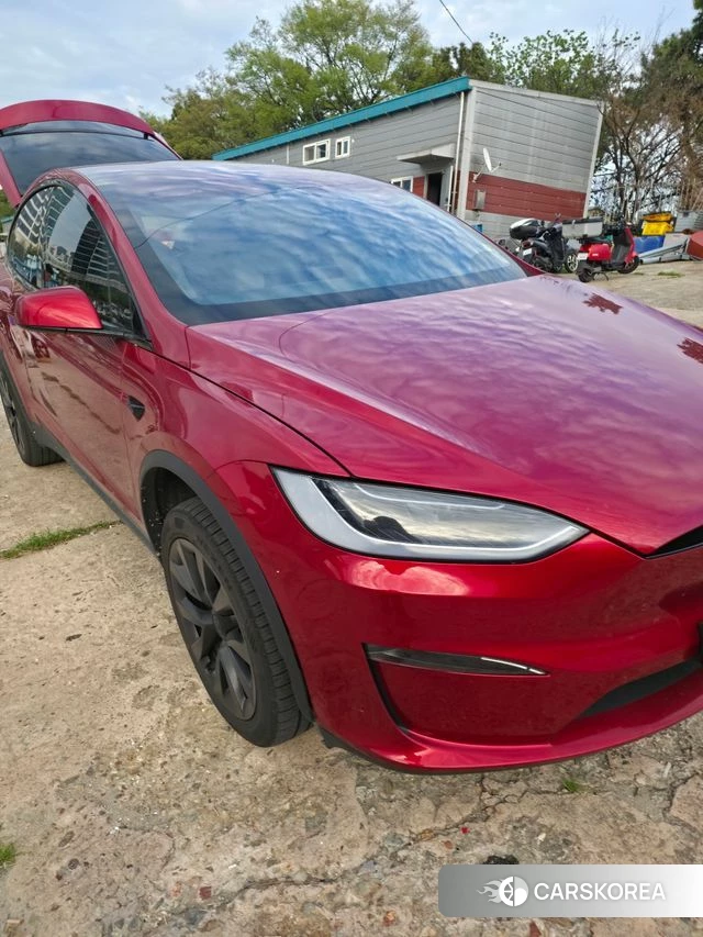 Tesla Model X 2023 Красный из Кореи
