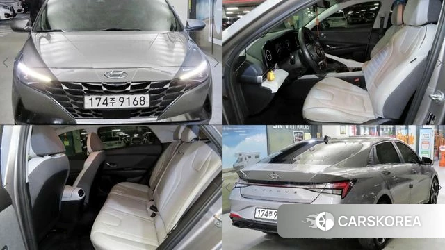 Hyundai Avante (CN7) 2020 Серебряный из Кореи