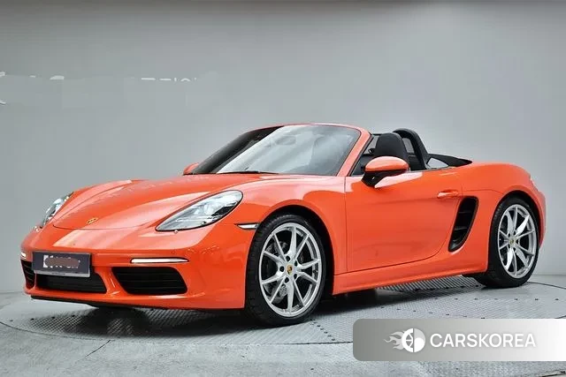 Porsche 718 Boxster 2019 Оранжевый из Кореи