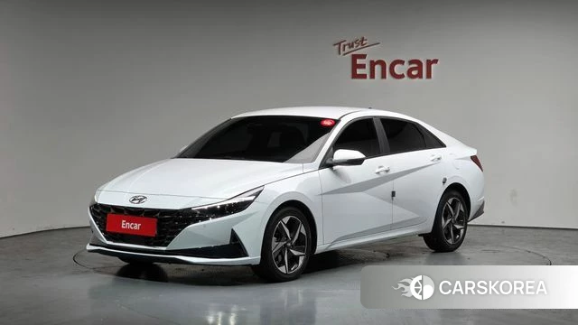 Hyundai Avante (CN7) 2021 Белый из Кореи