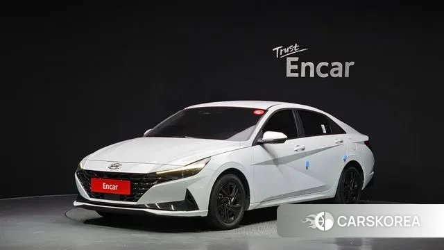 Hyundai Avante Hybrid (CN7) 2022 Белый из Кореи