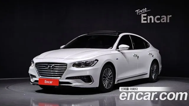 Hyundai Grandeur IG Hybrid 2018 Белый из Кореи