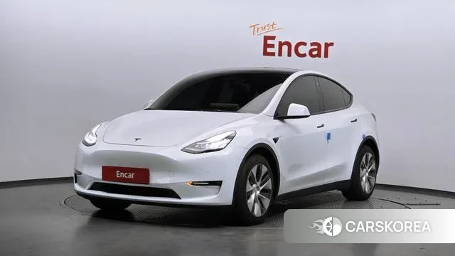 Tesla Model Y 2022 Белый из Кореи