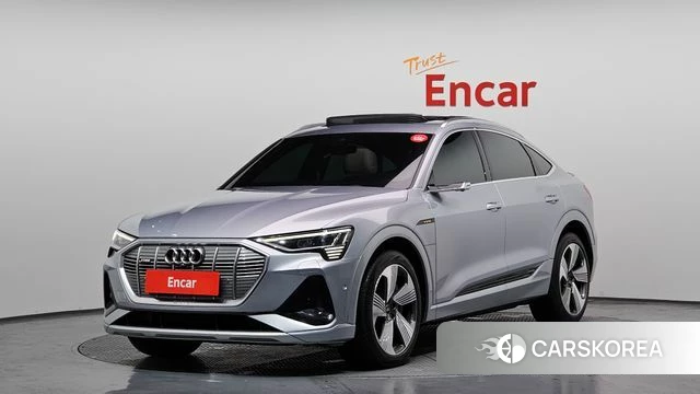 Audi e-Tron 2021 Серебристо-серый из Кореи