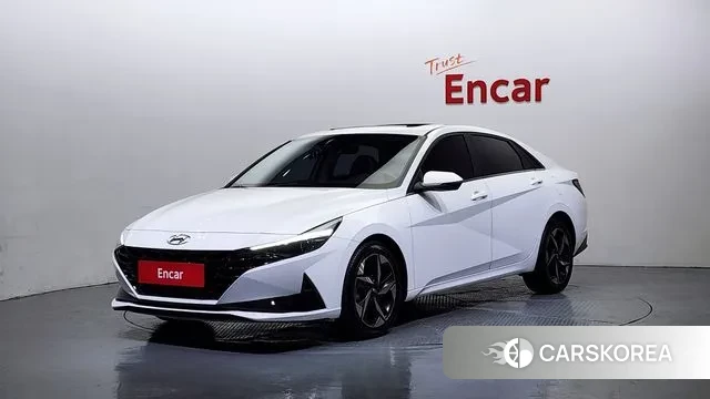 Hyundai Avante (CN7) 2020 Белый из Кореи