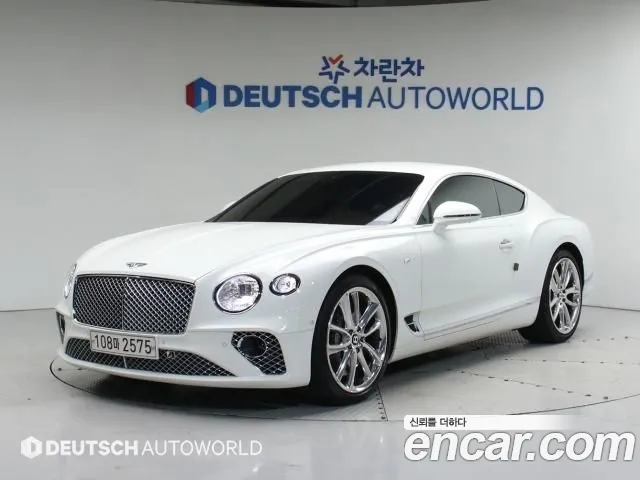 Bentley Continental GT 3rd Generation 2020 Белый из Кореи