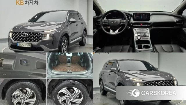 Hyundai The New Santa Fe 2023 Серый из Кореи