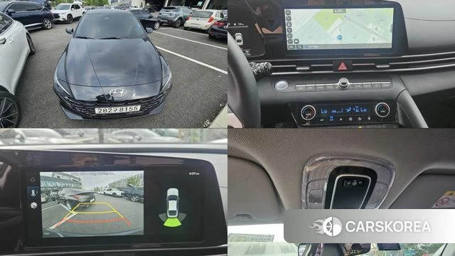 Hyundai Avante (CN7) 2021 Черный из Кореи