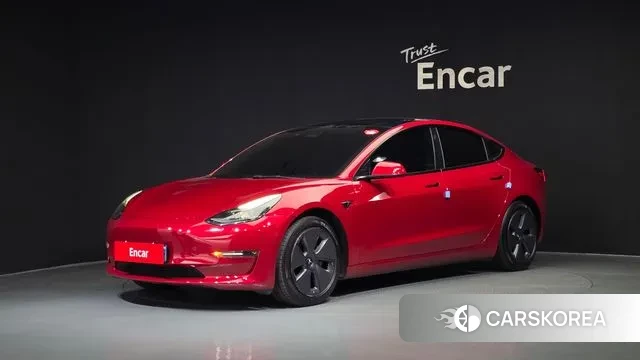 Tesla Model 3 2022 Красный из Кореи
