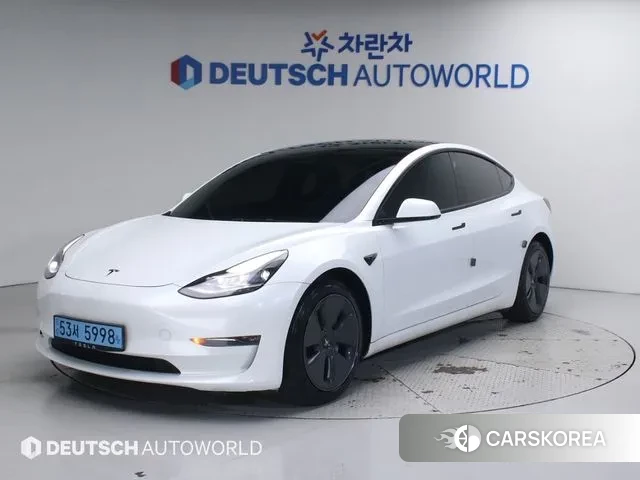 Tesla Model 3 2022 Белый из Кореи